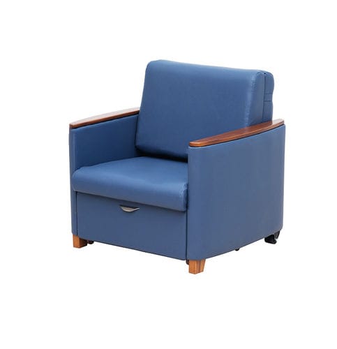 Healthcare facility armchair - AG-AC016 - Jiangsu Aegean Technology - on casters