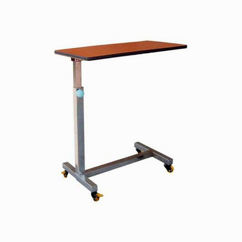 Overbed table on casters - AG-OBT006 - Jiangsu Aegean Technology - height-adjustable / manually operated