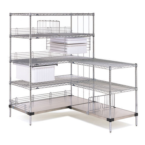 Modular shelving unit - Super Erecta - WEPPES Solutions - open-structure
