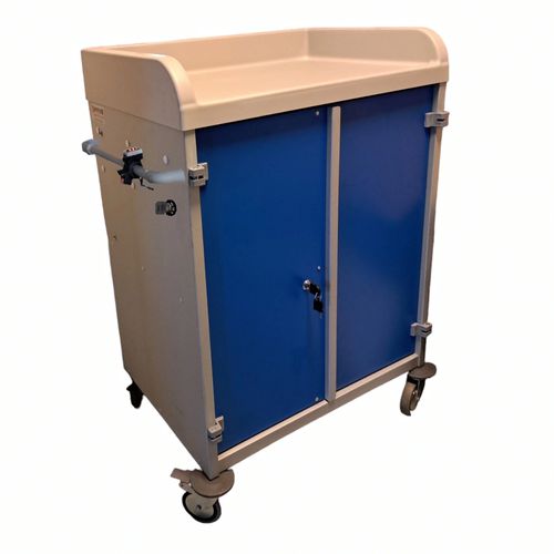 Medical laundry cart - AirWeel200  - WEPPES Solutions - laundry / with shelf / 2-door
