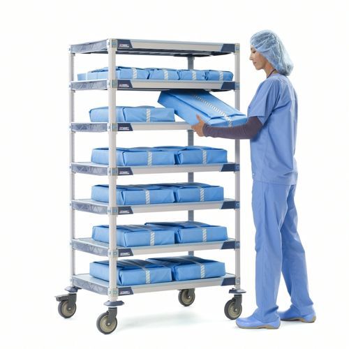 Modular shelving unit - MetroMax - WEPPES Solutions - mobile / open-structure / antibacterial