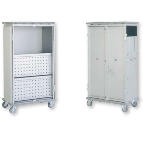 Dirty linen trolley - AISY-TRANS AR - WEPPES Solutions - medical / distribution / 2-shelf