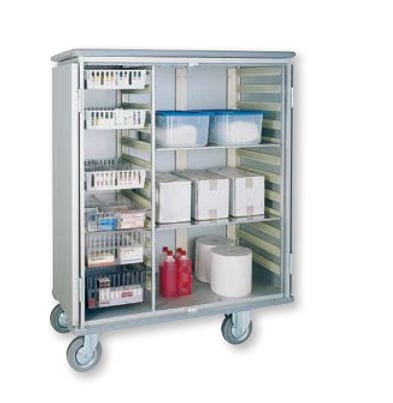 Storage cabinet - 3150 CR - WEPPES Solutions - hospital / with shelf / on casters