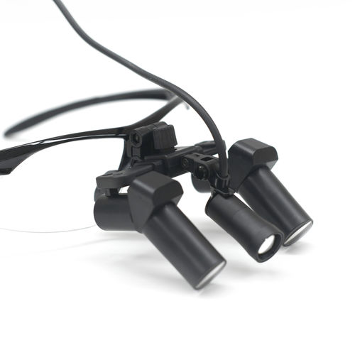 Glasses-type surgical loupe - EFS-650X  - Nanchang Micare Medical Equipment - with flip-up system / with headlamp
