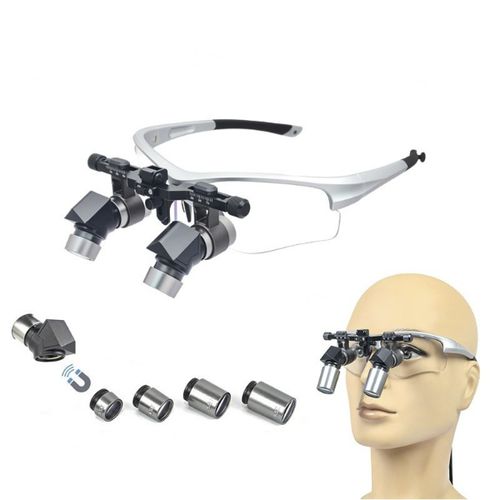 Headband-type surgical loupe - AENS - Nanchang Micare Medical Equipment - with flip-up system / Ergo / with headlamp