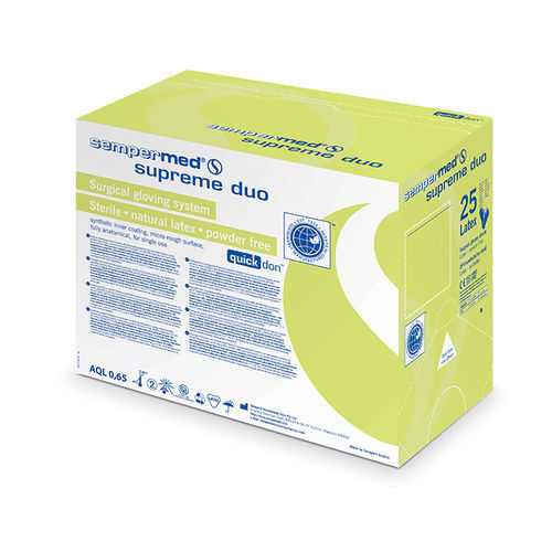 Latex gloves - supreme duo - Sempermed Industrial - surgical / powder-free / sterile