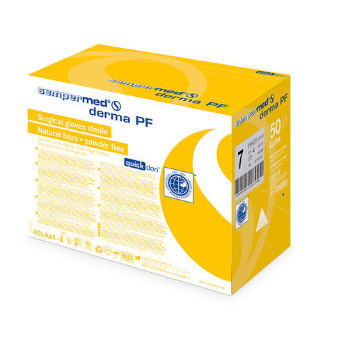 Latex gloves - derma PF - Sempermed Industrial - surgical / powder-free / sterile