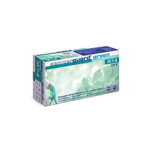 Nitrile gloves - green - Sempermed Industrial - examination / hygiene / laboratory