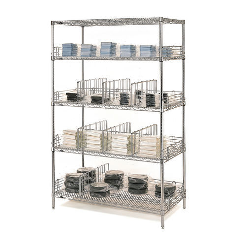 4-shelf shelving unit - Super Erecta® - Dastex - mobile