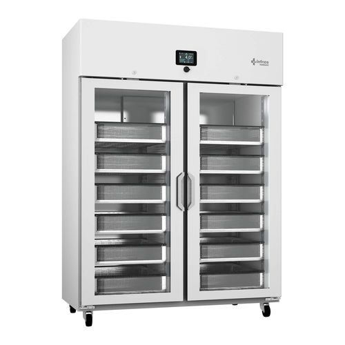 Blood bank refrigerator - BBMD130G - Infrico - for healthcare facilities / cabinet / on casters