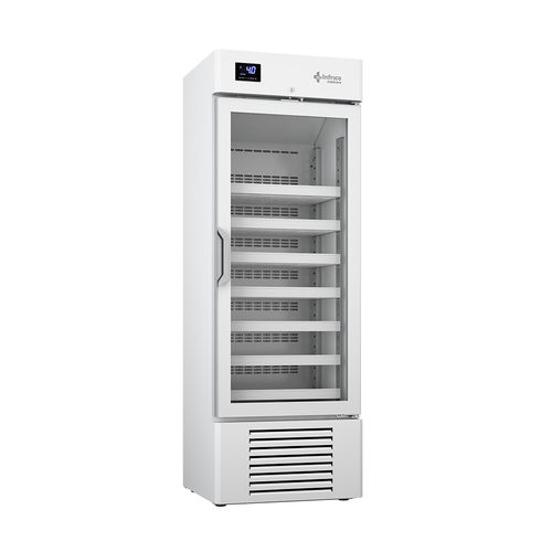 Laboratory refrigerator - LTR40GD - Infrico - vertical / 1-door / with glass door