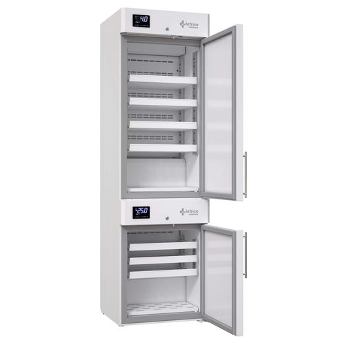 Laboratory freezer - LERF40S DUAL TEMPERATURE - Infrico - cabinet / 2 doors / anti-corrosion