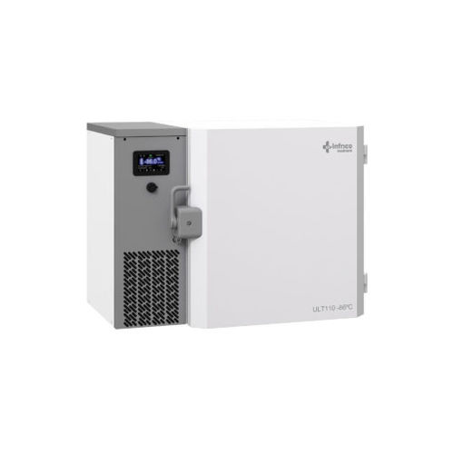 Laboratory freezer - ULT 11086 - Infrico - undercounter / 1-door / with forced air cooling