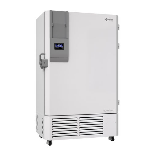 Laboratory freezer - ULT 70086 - Infrico - cabinet / 1-door / with forced air cooling