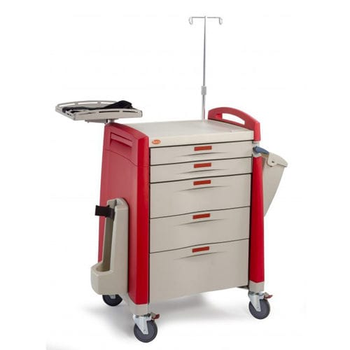 Emergency trolley - BNT - hospital / for defibrillator / waste