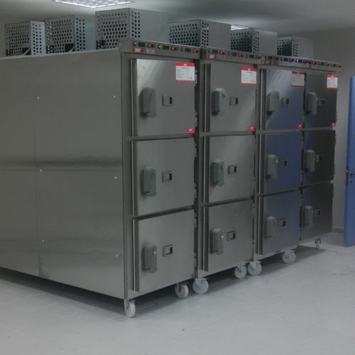 6-body mortuary cabinet - DP63 - BNT - front-loading / mobile
