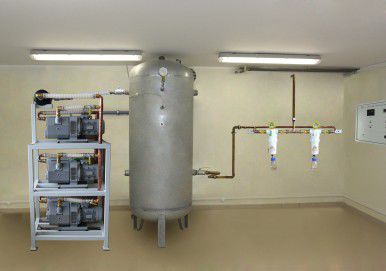 Medical vacuum system - M-VB - LeoCon Group - rotary / centralized