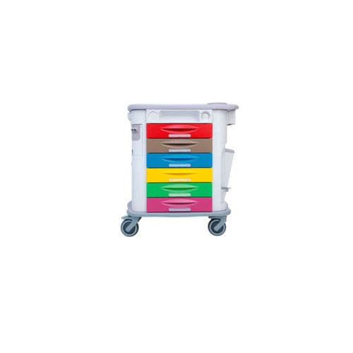Medical trolley - LeoCon Group - for general purposes / cleaning / 5-drawer
