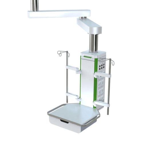 Ceiling-mounted medical pendant - OSA 8004750 - Silbermann Technologies - intensive care / articulated / modular