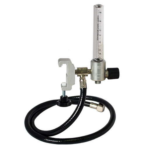 Variable-area flow meter - Silbermann Technologies - air / for hospitals / rail-mounted