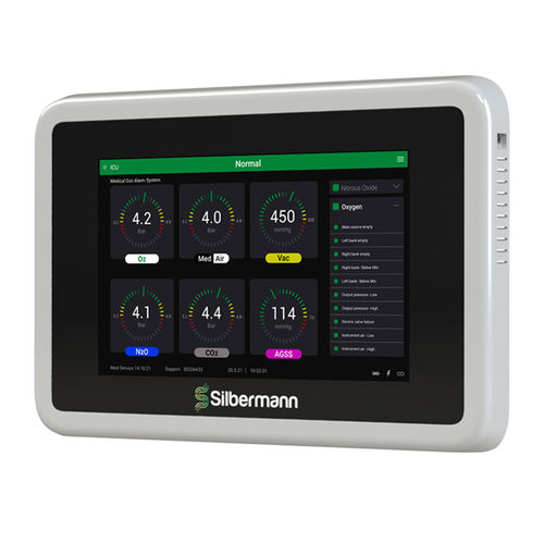Medical gas alert system - 71825 series - Silbermann Technologies - with automatic detection