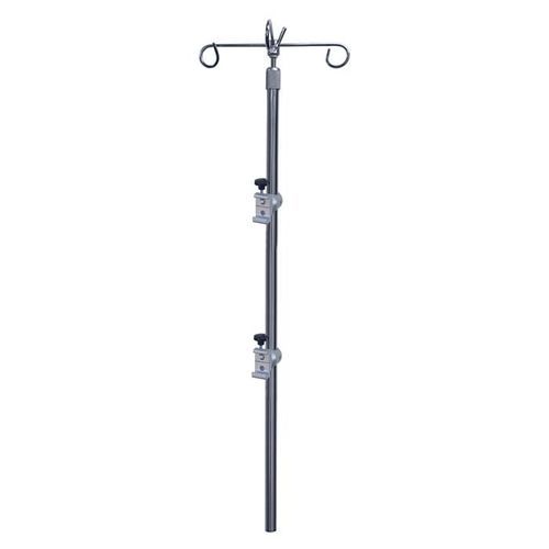 Rail-mounted IV pole - 4725030 - Silbermann Technologies - 2-hook / for beds