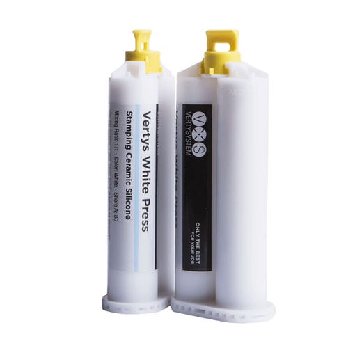 Silicone dental material - White Press - Vertysystem - A.Gree SRL - for dental restorations / white