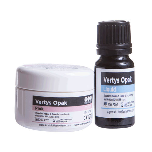 Resin dental material -  Opak - Vertysystem - A.Gree SRL - for dental restorations / powder