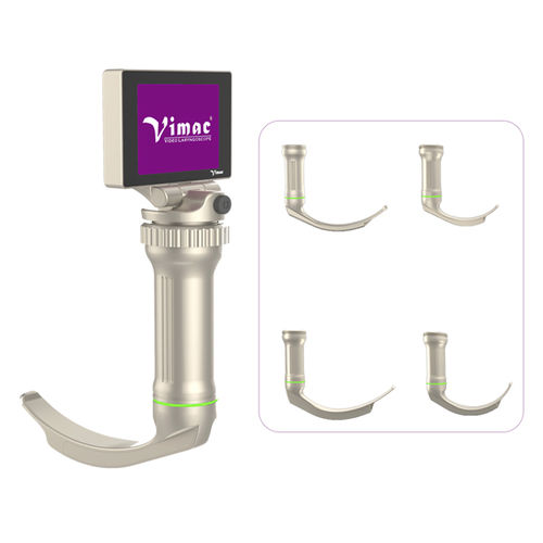 Pediatric video laryngoscope - VM1102R-TM03 - Vimac - with integrated video monitor / with blade
