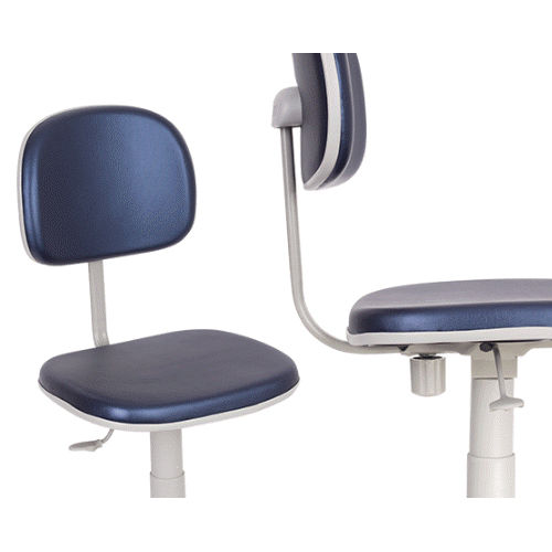Dental stool - Standard Fit - SAEVO - height-adjustable / with backrest / on casters