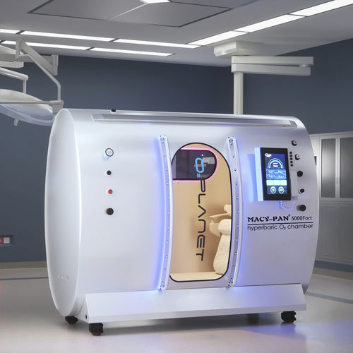 Oxygen therapy hyperbaric cabin - HE5000 Fort - Shanghai Baobang Medical Equipment - on casters / 2 places