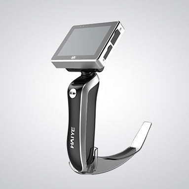 Single use video laryngoscope - HYHJ-1330 II - Xi'an Haiye Medical Equipment - with blade / with integrated video monitor
