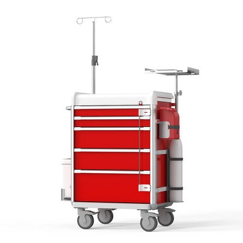 Medical trolley - FG-A-08 - Fangge Medical - emergency / for instruments / for defibrillator