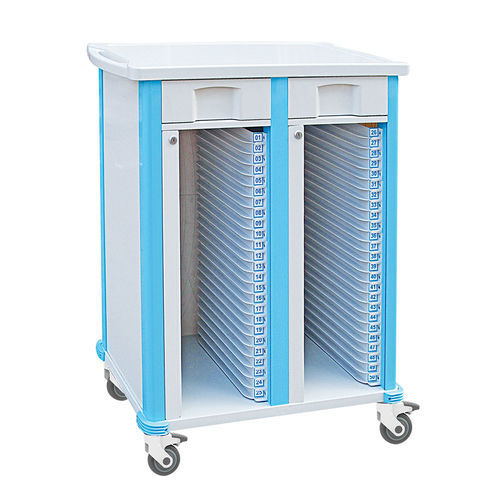 Medical trolley - FG-D-02 - Fangge Medical - medical records / aluminum / 2-drawer