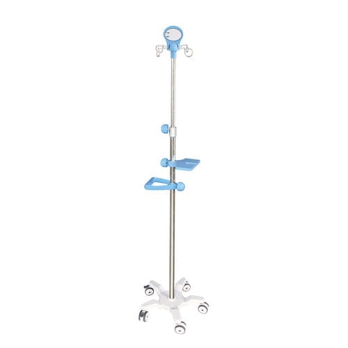 IV stand on casters - B26-04 - Fangge Medical - 4-hook / telescopic / with infusion pump bracket