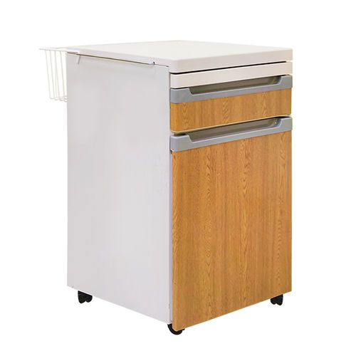 Bedside cabinet with drawers - Fangge Medical - on castors