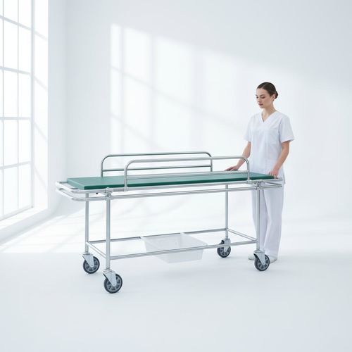 Transfer trolley - B02 - Fangge Medical - transfer / stainless steel / with IV pole