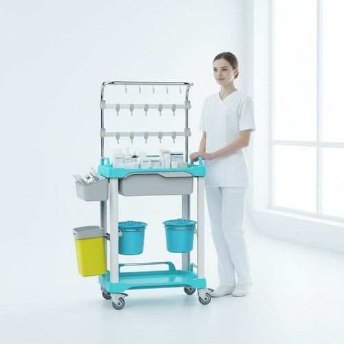 Medical bag holder trolley - FG-Q-08 - Fangge Medical - hospital / multifunction / storage