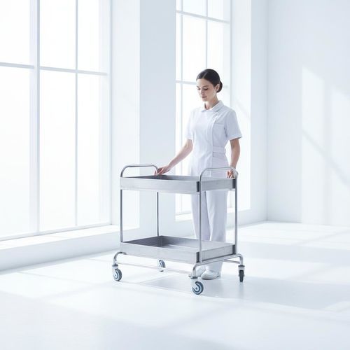 Hospital trolley - B20 - Fangge Medical - utility / stainless steel / 2-shelf