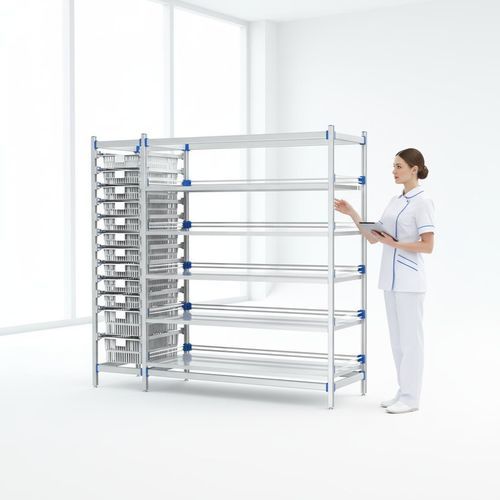 Modular shelving unit - FG-P-4012F/B  - Fangge Medical - for basket storage / for pharmacies / open-structure