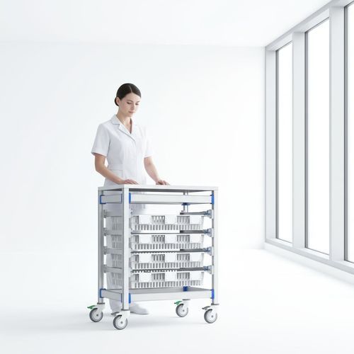 Storage trolley - FG-PW-6004F/B - Fangge Medical - stainless steel / aluminum / plastic
