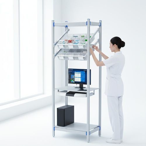 Medical PC rack - FG-P-6002F01/B - Fangge Medical - for hospital / operating room / storage