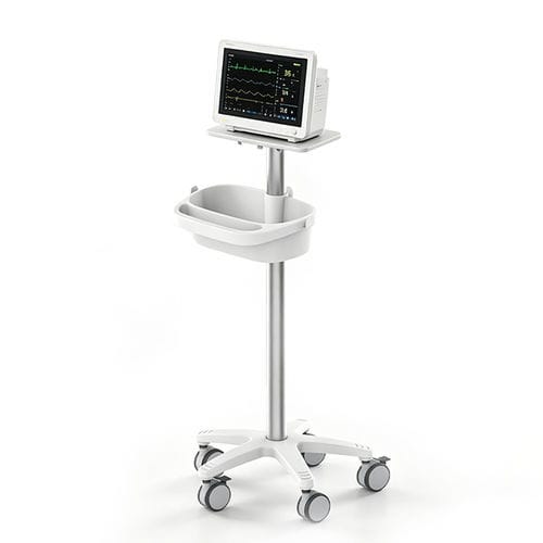 Monitor support pole on casters - FG-15 - Fangge Medical
