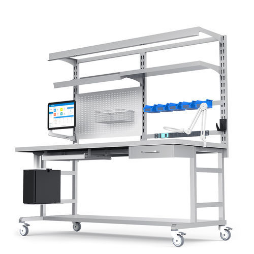 Table-mounted instrument table - D20A - Fangge Medical - stainless steel / manuel