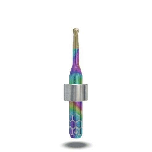 Dental burr - CT.TTN.B2.30.6.160.50.X.R6 - Alien Tools GmbH - carbide / titanium / brass