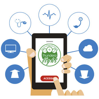 Cardiac telemonitoring management web application - Thundera Light - Micromed Biotecnologia - for ECG