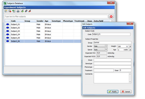 Animal research software - METABOLISM  - Panlab - analysis / data management / acquisition