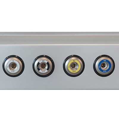 DIN outlet - PM0143E - GLOOR MEDICAL - air / N2O / O2