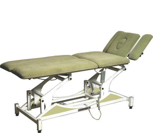Physiotherapy examination table - FİZYOTABLE 6000 - Fizyomed - electric / height-adjustable / with adjustable backrest