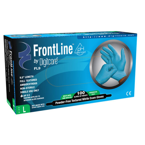 Nitrile gloves - FRONTLINE™ FL9  - Digitcare Corporation - medical / powder-free / non-sterile